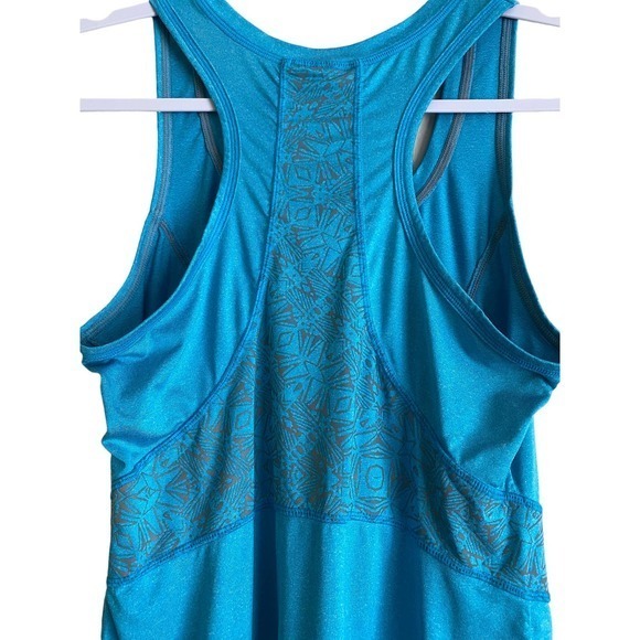 Athleta Aqua Blue Racerback Tank Top-Size‎ Small Women-EUC - Picture 3 of 6